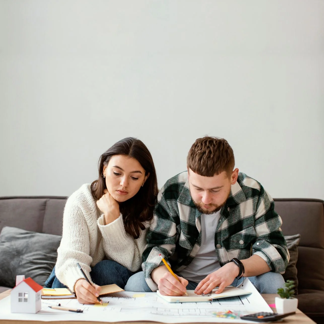 Family reviewing life insurance coverage options together